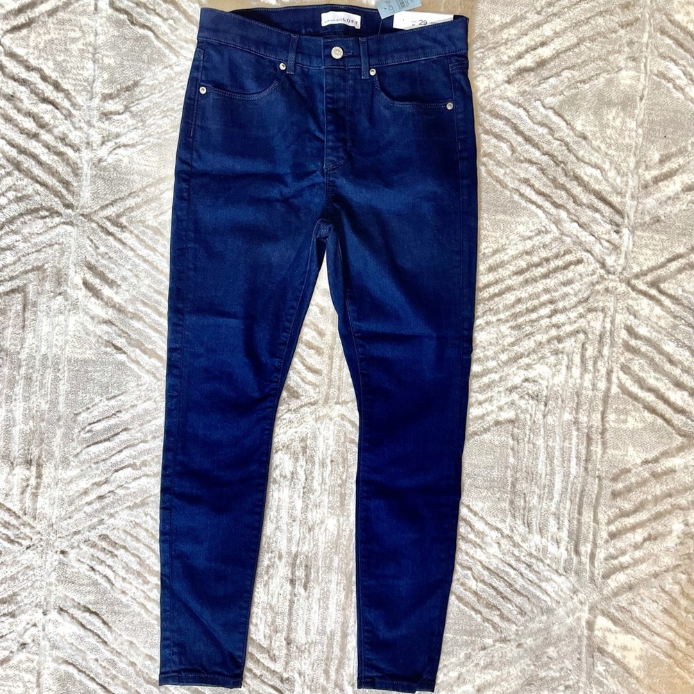 NWT high rise denim leggings